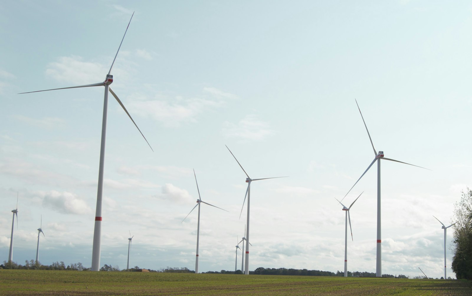 Windpark Jeetze II Blick auf der Repowering-Projekt in der Altmark
