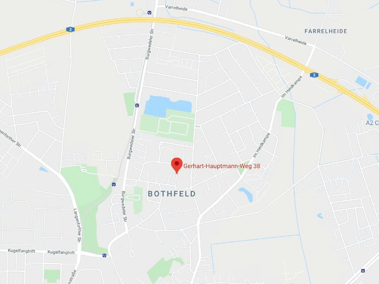 Bothfeld Karte von Bothfeld