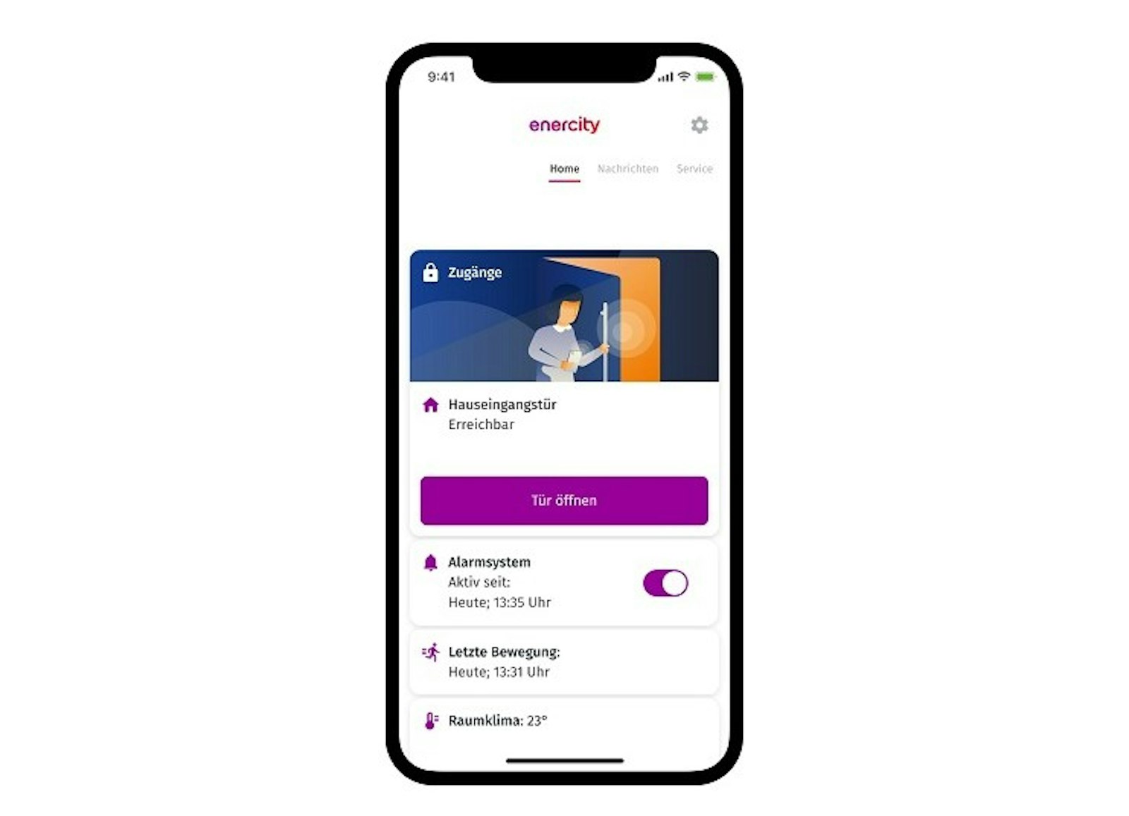 enercity PropertyManager digitales Tuerschloss Smartphone enercity PropertyManager digitales Tuerschloss Smartphone