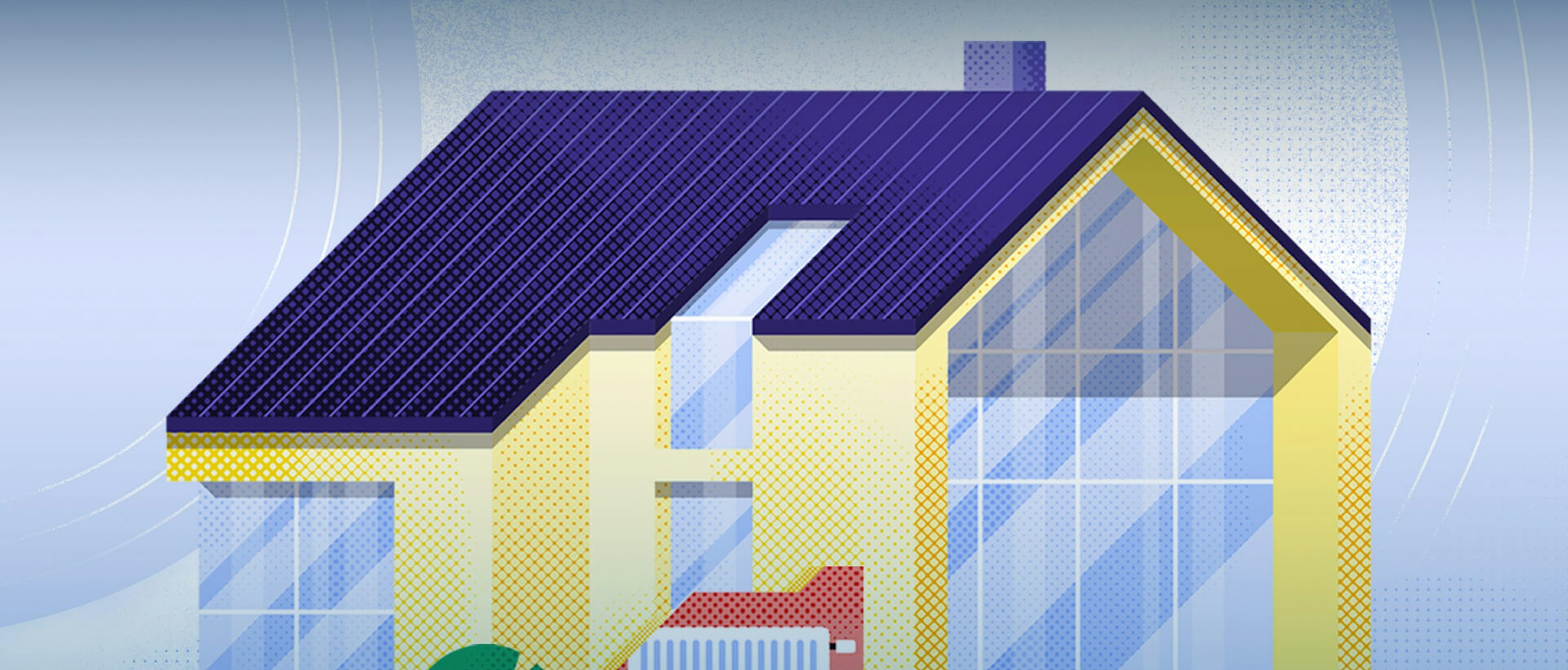 Nachhaltig wohnen: Energieverbrauch im Haushalt senken Nachhaltig wohnen: Energieverbrauch im Haushalt senken. Das Bild zeigt ein Haus.